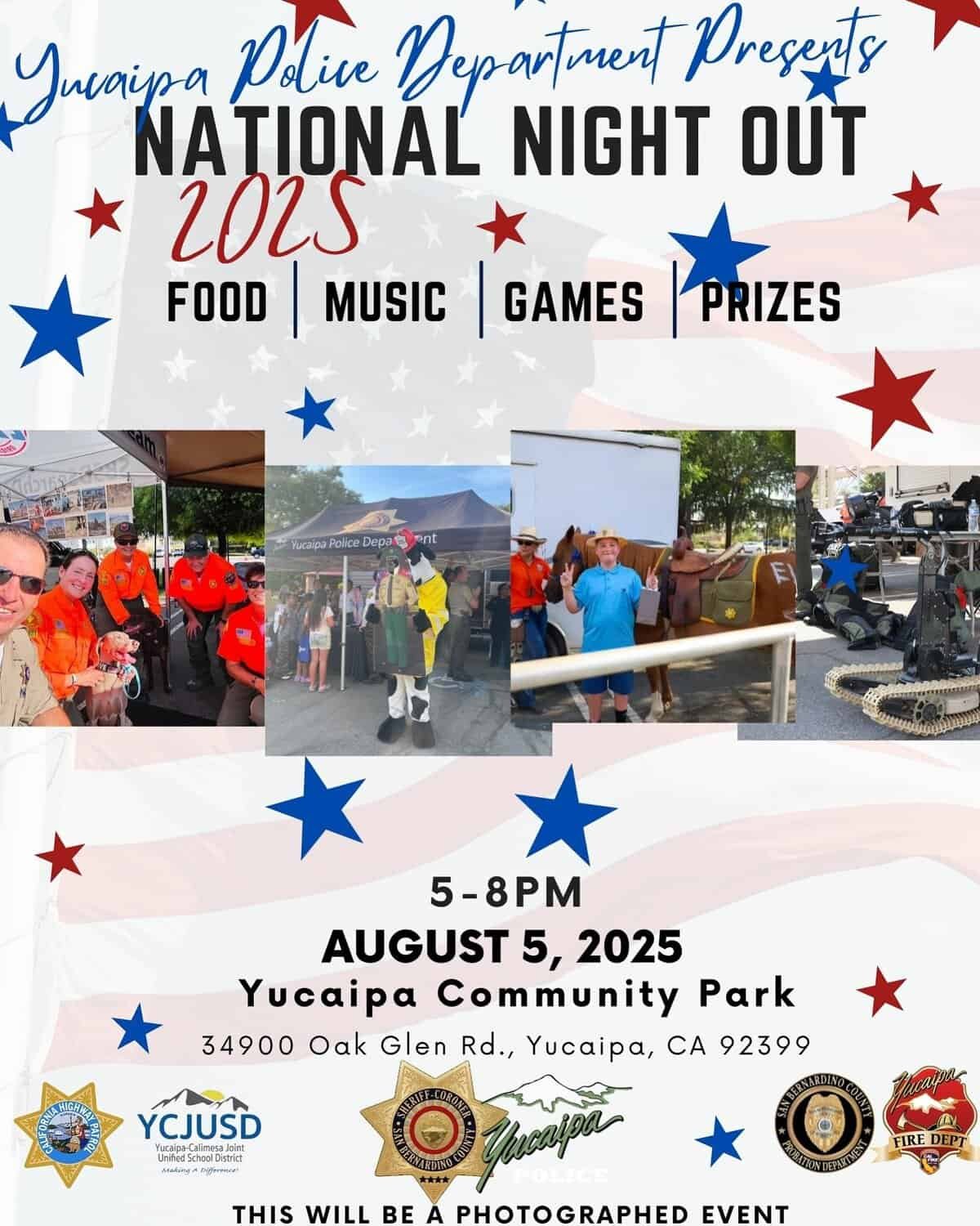 National Night Out 2025 with YucaipaCert.com